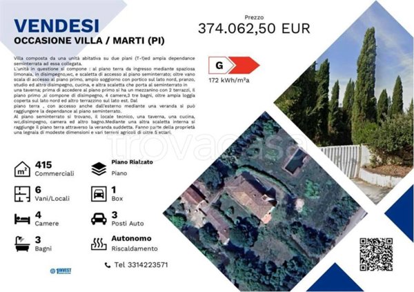 casa indipendente in vendita a Montopoli in Val d'Arno in zona Marti
