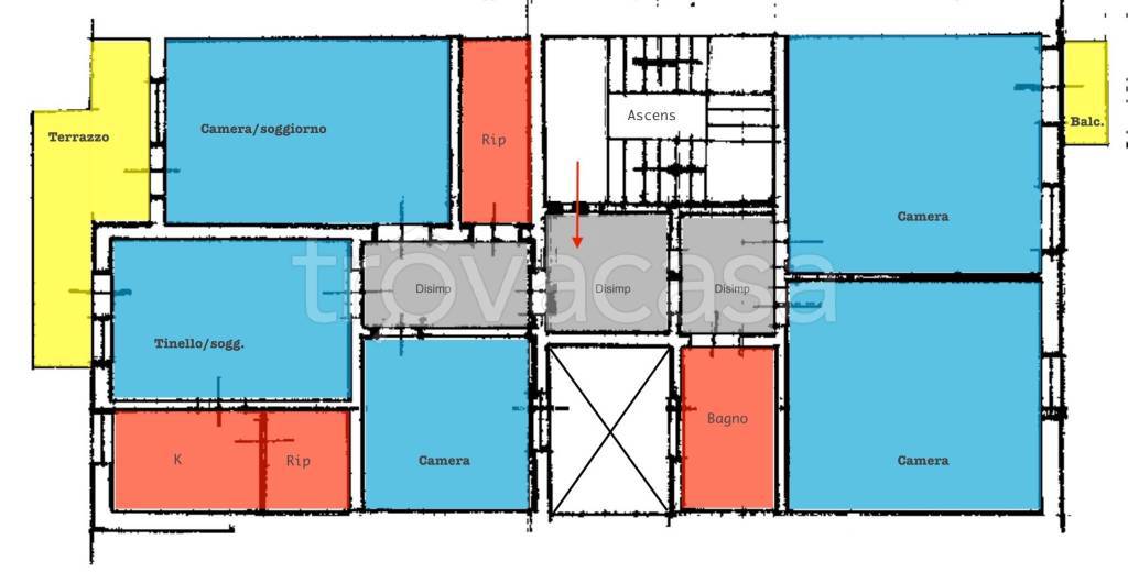 appartamento in vendita a Pisa in zona Stazione