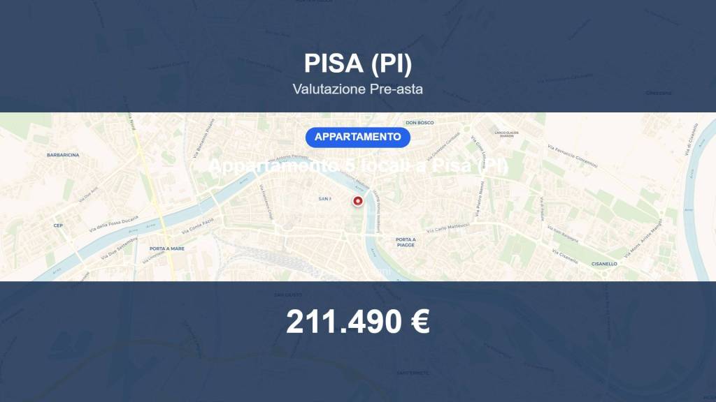 appartamento in vendita a Pisa in zona Lungarni