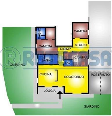 appartamento in vendita a Pontedera in zona Santa Lucia