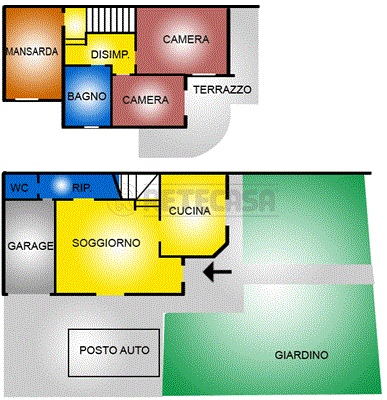 casa indipendente in vendita a Pontedera in zona Santa Lucia