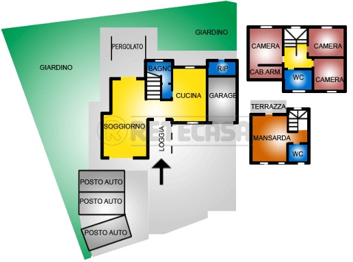casa indipendente in vendita a Pontedera in zona Santa Lucia
