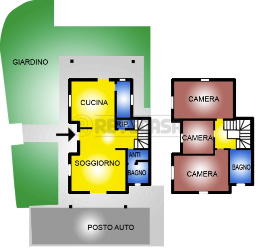 casa indipendente in vendita a Pontedera in zona Pardossi