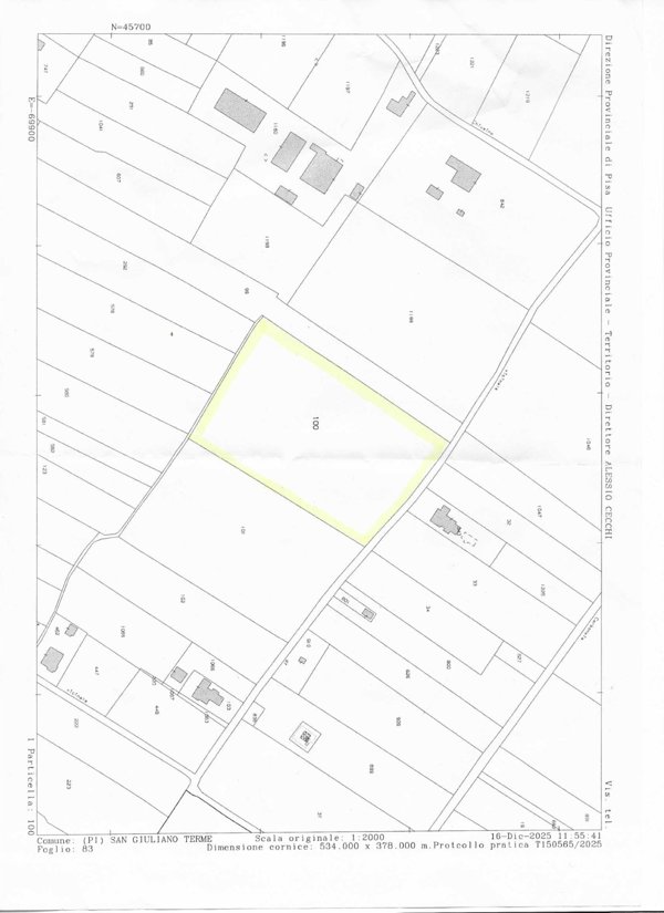 terreno agricolo in vendita a San Giuliano Terme in zona Colignola