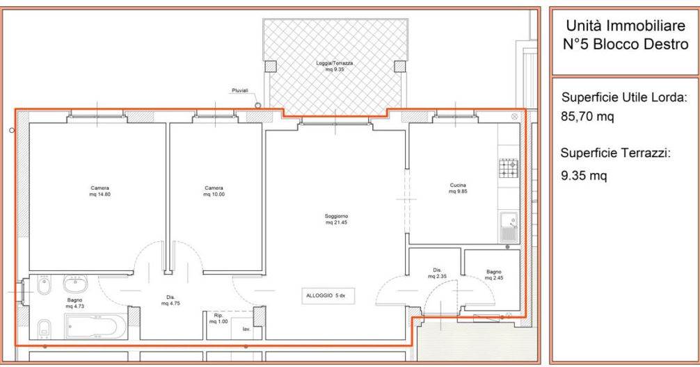 appartamento in vendita a San Giuliano Terme
