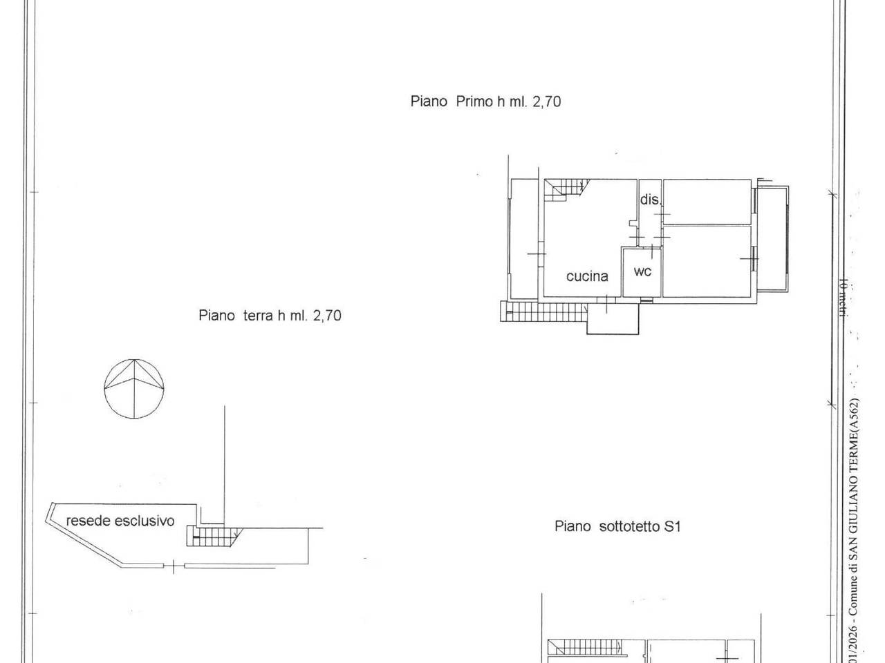 appartamento in vendita a San Giuliano Terme in zona Gello