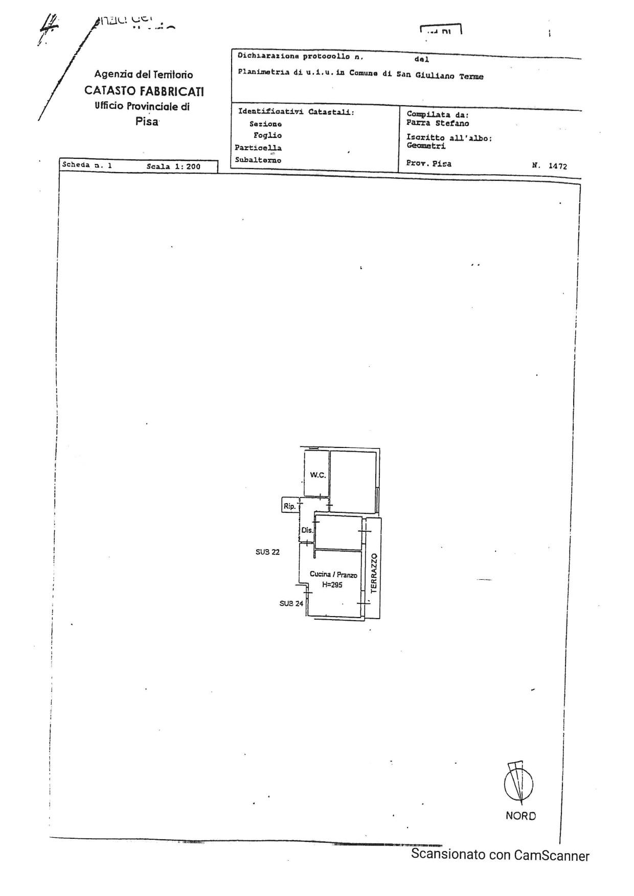 appartamento in vendita a San Giuliano Terme