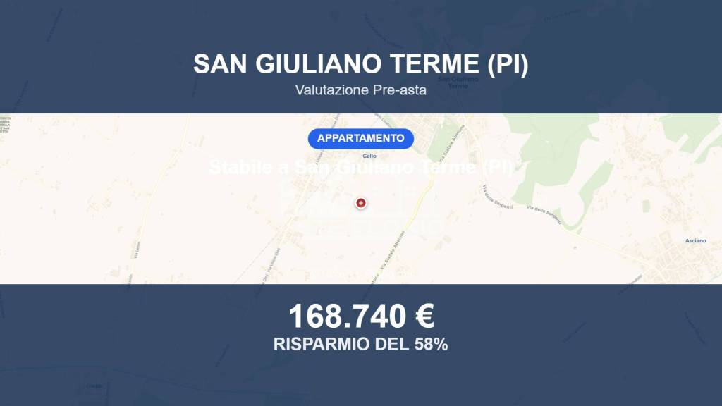 appartamento in vendita a San Giuliano Terme in zona Gello
