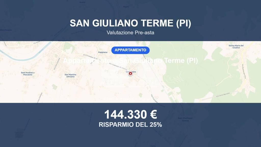 appartamento in vendita a San Giuliano Terme in zona Orzignano