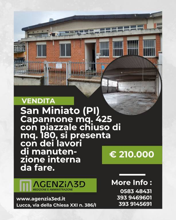 locale commerciale in vendita a San Miniato in zona San Donato
