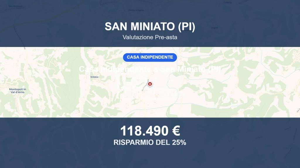 casa indipendente in vendita a San Miniato