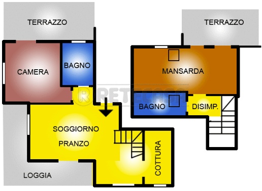 mansarda in vendita a Santa Croce sull'Arno