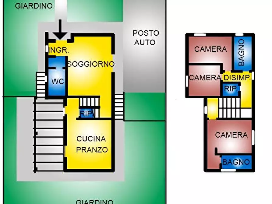 casa indipendente in vendita a Santa Maria a Monte in zona Montecalvoli