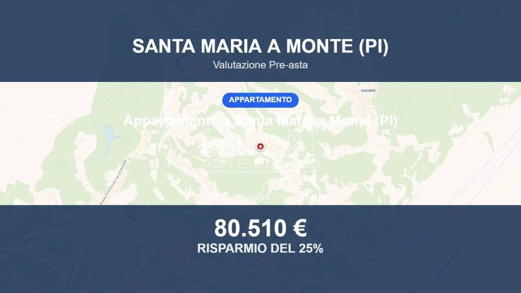 appartamento in vendita a Santa Maria a Monte