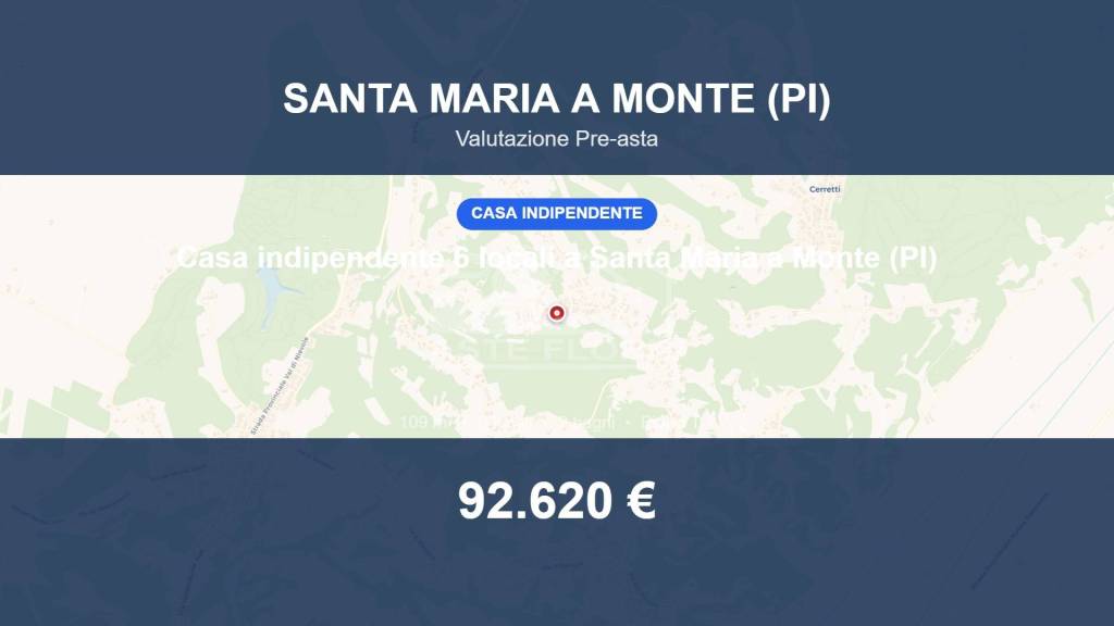 casa indipendente in vendita a Santa Maria a Monte in zona Cerretti