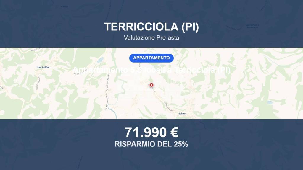 appartamento in vendita a Terricciola in zona Soianella