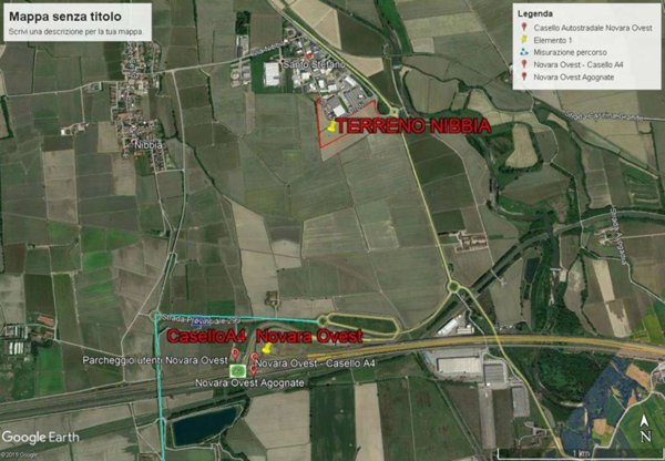 terreno agricolo in vendita a San Pietro Mosezzo in zona Nibbia