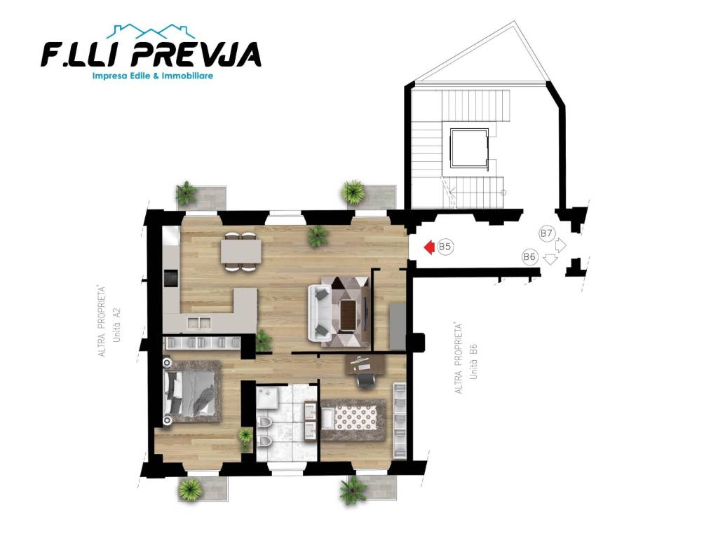 appartamento in vendita a Trecate