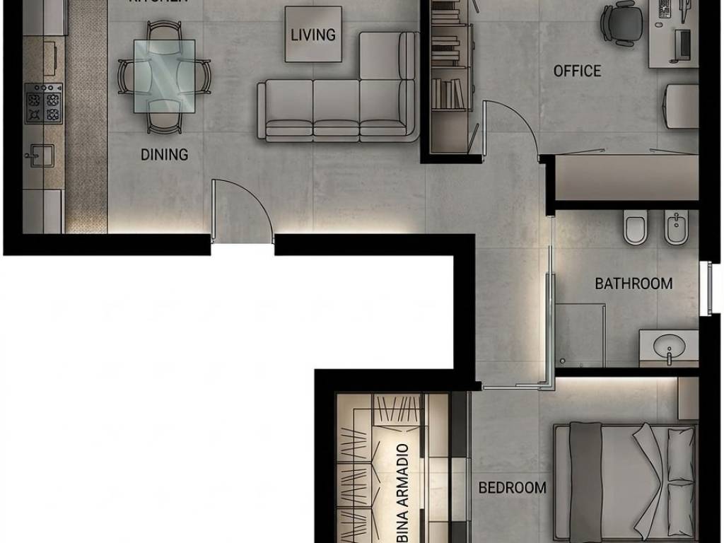 appartamento in vendita a Trecate