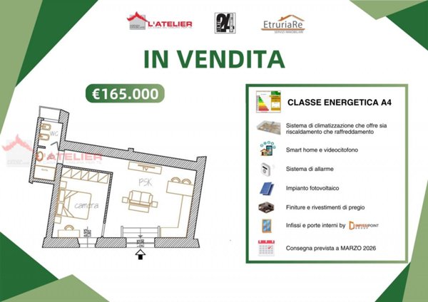 appartamento in vendita ad Arezzo in zona Centro Città
