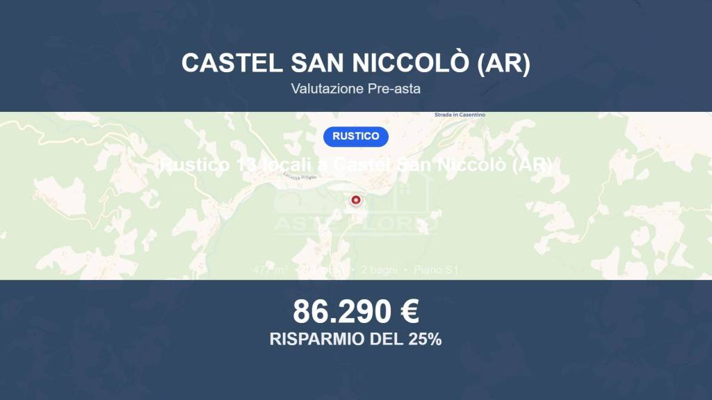 casa indipendente in vendita a Castel San Niccolò in zona Borgo alla Collina