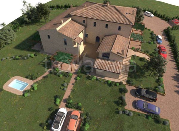 casa indipendente in vendita a Cortona in zona Montecchio