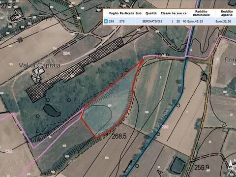 terreno agricolo in vendita a Cortona in zona Montecchio