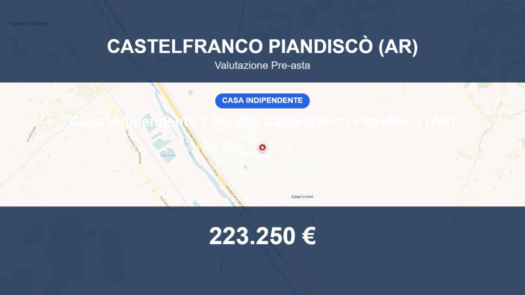 casa indipendente in vendita a Castelfranco Piandiscò