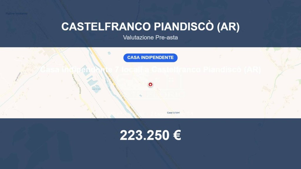 casa indipendente in vendita a Castelfranco Piandiscò