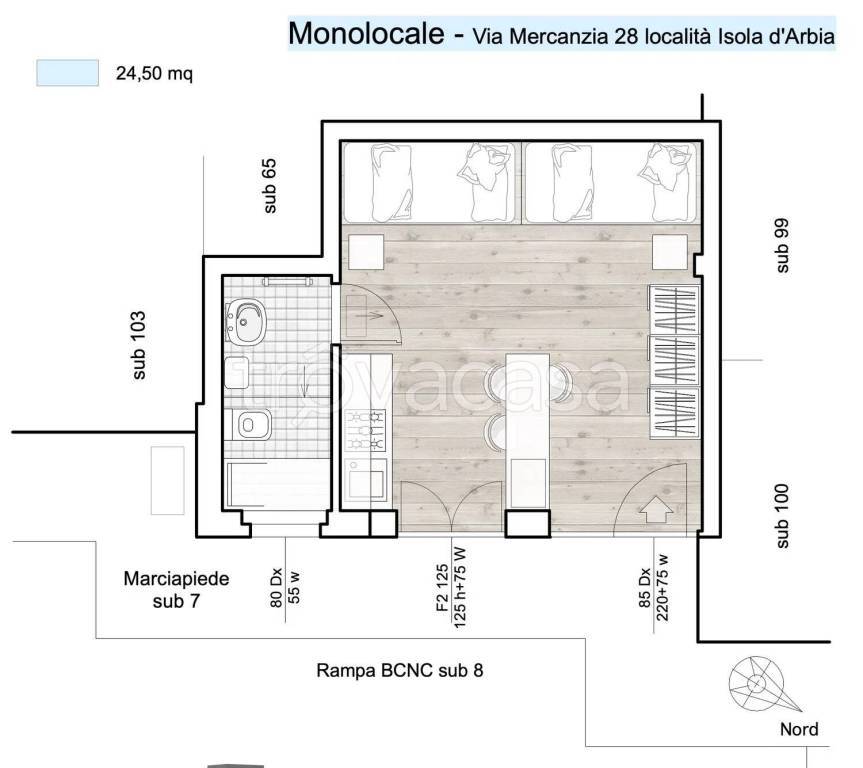 monolocale in vendita ad Asciano in zona Arbia