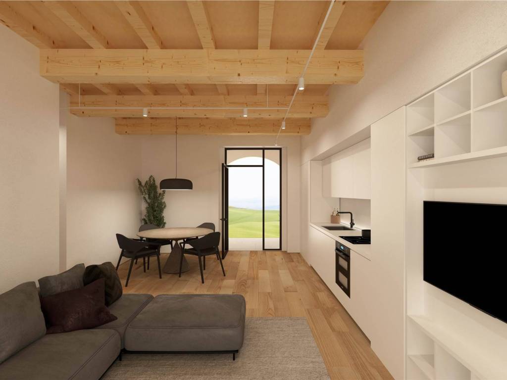 casa indipendente in vendita ad Asciano in zona Arbia