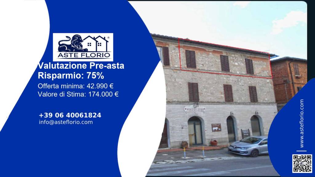 appartamento in vendita ad Asciano in zona Arbia