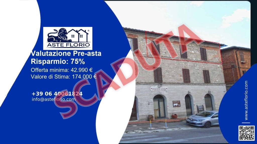appartamento in vendita ad Asciano in zona Arbia