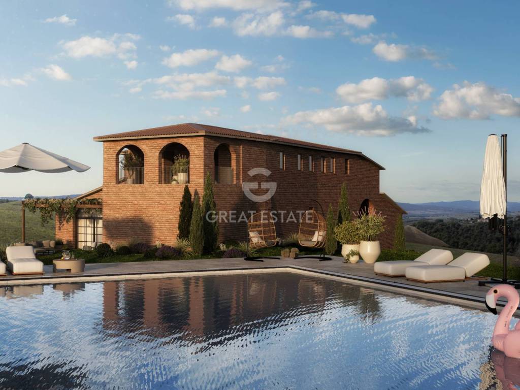 casa indipendente in vendita ad Asciano in zona Arbia