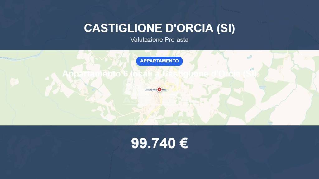 appartamento in vendita a Castiglione d'Orcia in zona Rocca d'Orcia