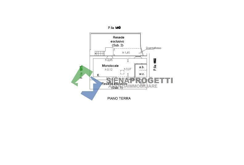 appartamento in vendita a Monticiano in zona Tocchi
