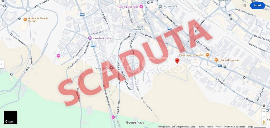 terreno agricolo in vendita a Poggibonsi in zona Staggia Senese