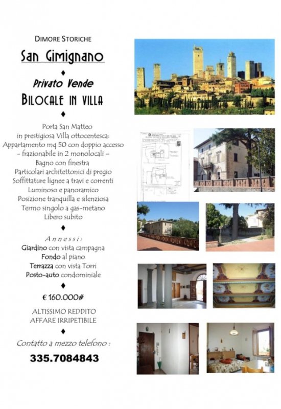 appartamento in vendita a San Gimignano