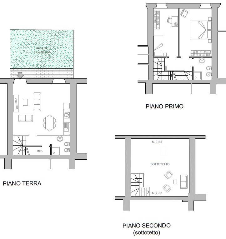 appartamento in vendita a Siena in zona Coroncina