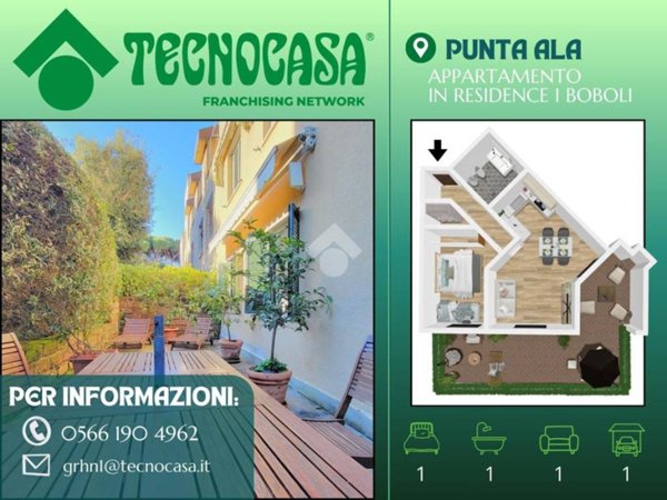 appartamento in vendita a Castiglione della Pescaia in zona Punta Ala