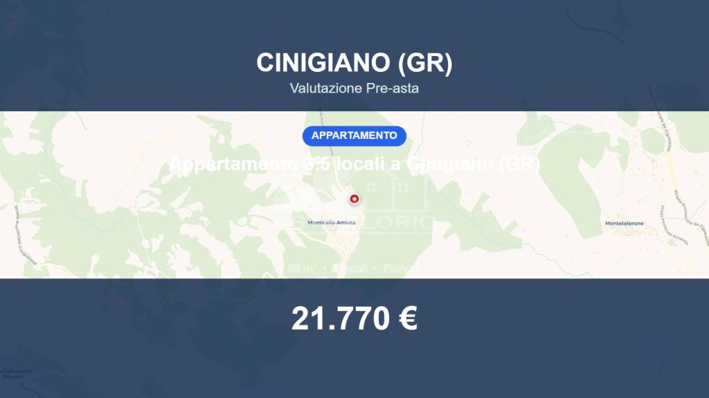 appartamento in vendita a Cinigiano in zona Monticello Amiata