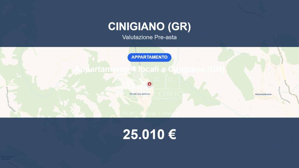 appartamento in vendita a Cinigiano in zona Monticello Amiata