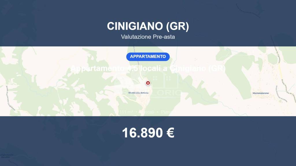 appartamento in vendita a Cinigiano in zona Monticello Amiata