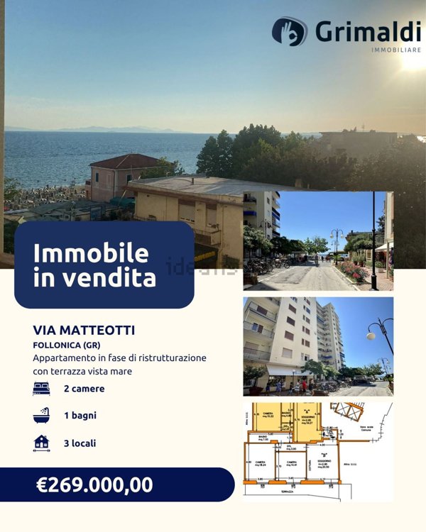 appartamento in vendita a Follonica