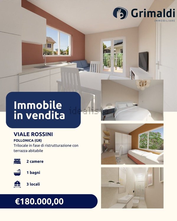 appartamento in vendita a Follonica