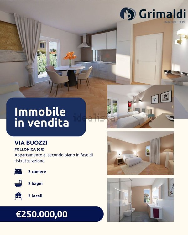 appartamento in vendita a Follonica