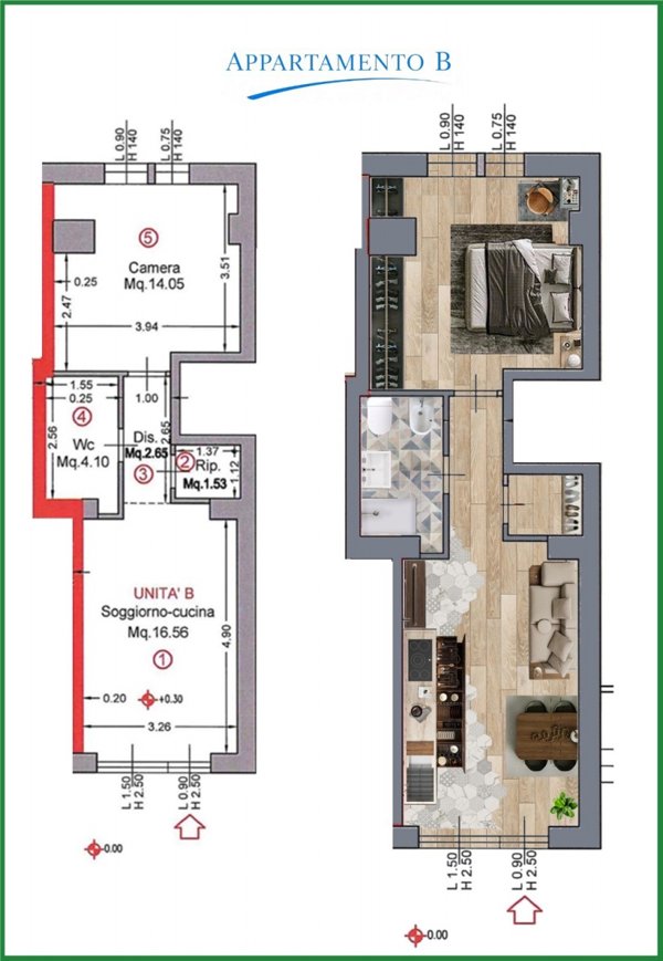 appartamento in vendita a Follonica