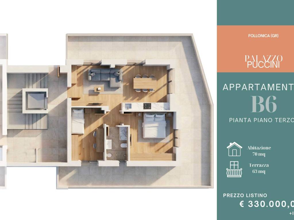 appartamento in vendita a Follonica