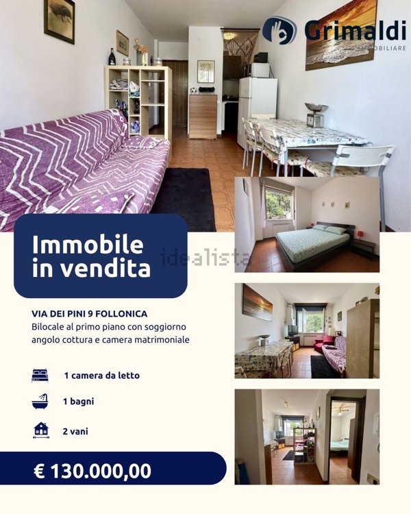 appartamento in vendita a Follonica in zona Prato Ranieri