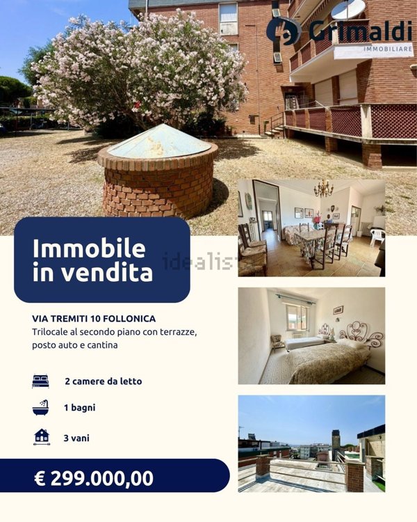 appartamento in vendita a Follonica in zona Prato Ranieri